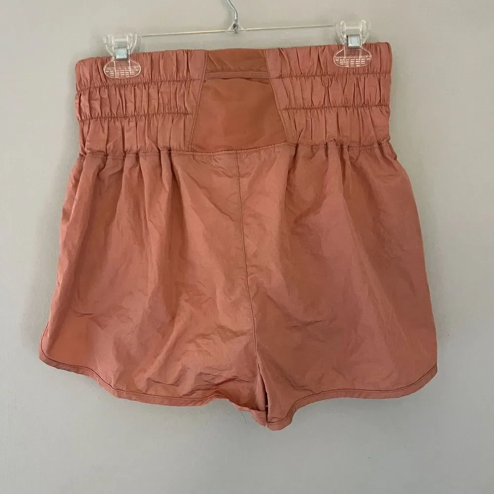 FP Movement Free People Womens Peach The Way Home Athletic Shorts Large Pull On - Picture 3 of 9